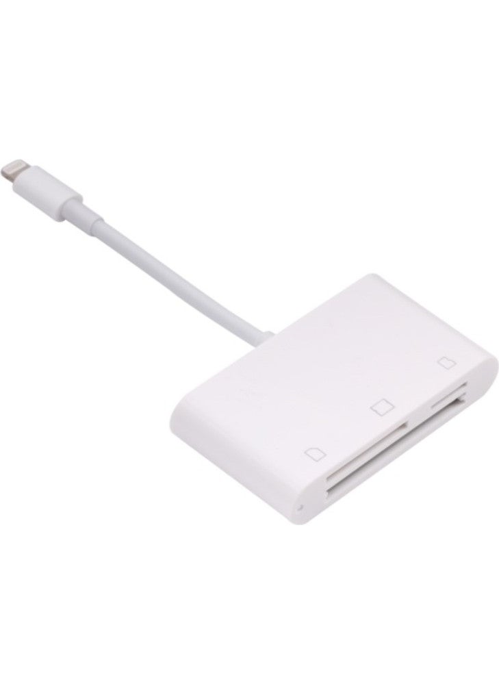 Techmaster iPhone iPad iPod Sd TF CF Card Reader Adapter Converter NK1011  - Image 1