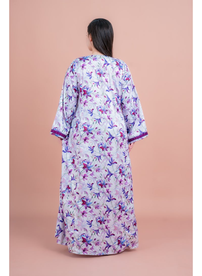 IKKXA Modern Embroiderd Jalabiya - Image 3