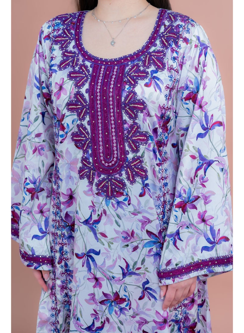 IKKXA Modern Embroiderd Jalabiya - Image 2