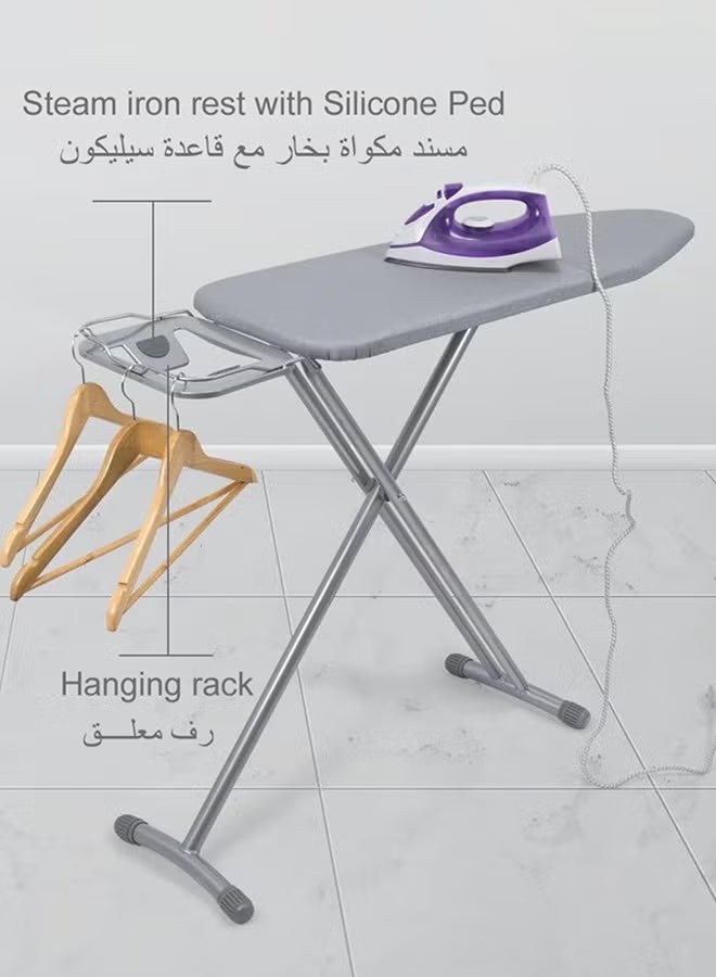 Ironing Board with Heat-Resistant Grey Cover, 102 x 33 cm - Image 2