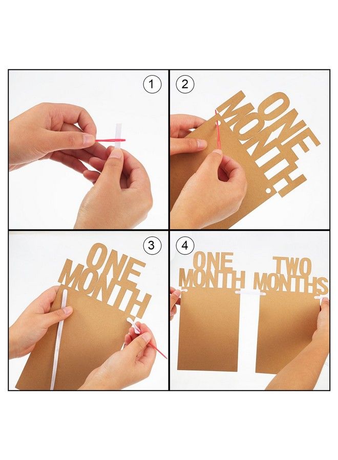 Bememo 1St Birthday Baby Photo Banner For Newborn 12 Month Photo Prop Monthly Milestone Bunting Garland First Birthday Party Decoration - Image 5