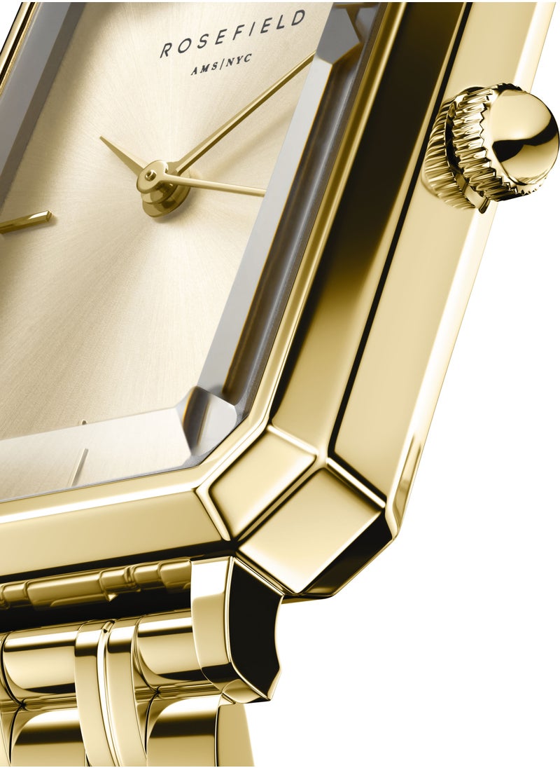 RoseField Rosefield Octagon Champagne Steel Gold Women Watch - OCGSG-O65  - Image 2