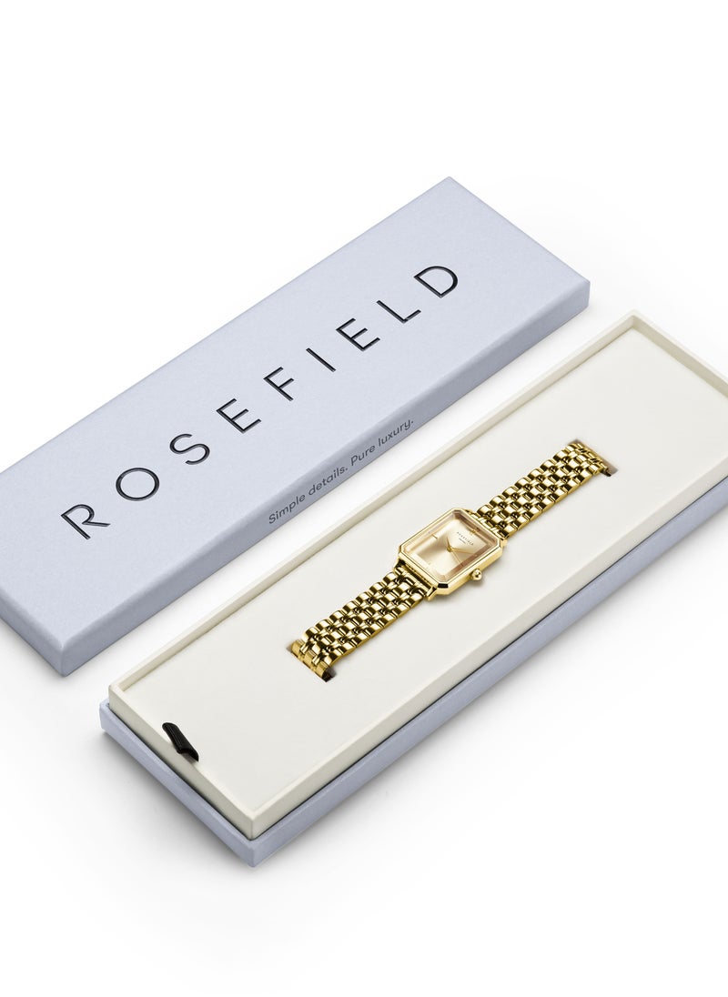 RoseField Rosefield Octagon Champagne Steel Gold Women Watch - OCGSG-O65  - Image 4