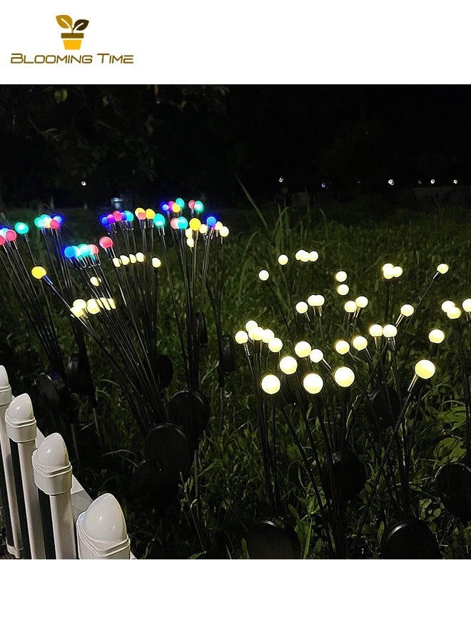 BLOOMING TIME Two Solar 10-Head Firefly Lights, Multi-Mode Led Dynamic Swing Firefly Lights, Outdoor Waterproof Luminous Firefly Plug-In Lights, Garden Villa Decoration Lawn Lights  - Image 5