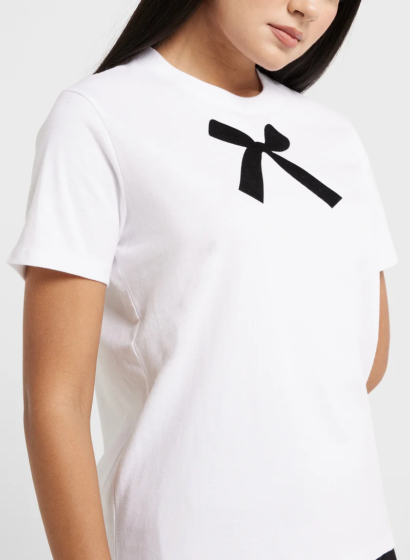 فرنش كونكشن Crew Neck T-Shirt