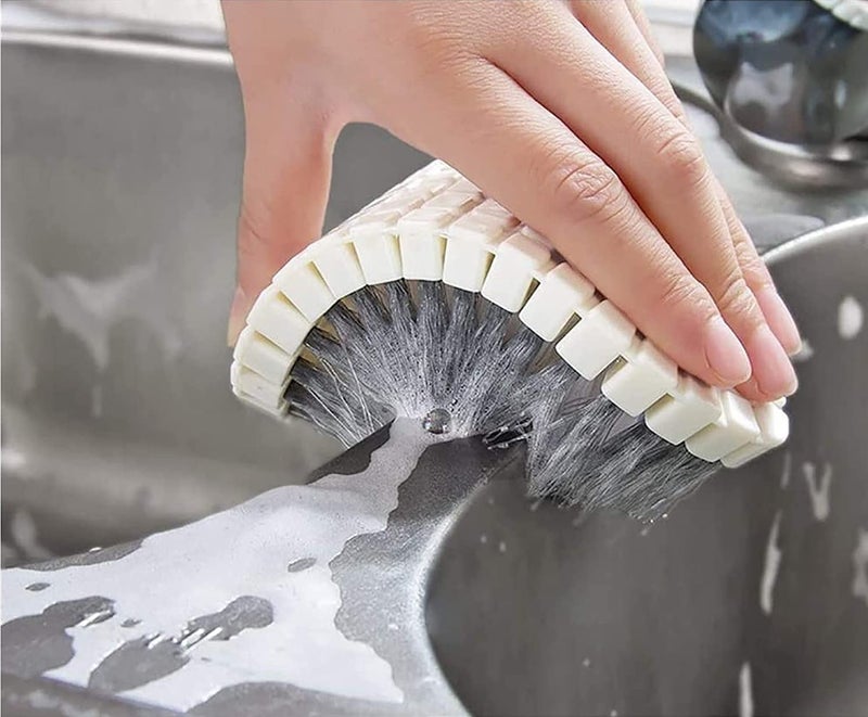 HENIJ 1 PCS Scrub Brush Creative Flexible Bendable Cleaning Brush for Bathroom Kitchen - Image 5