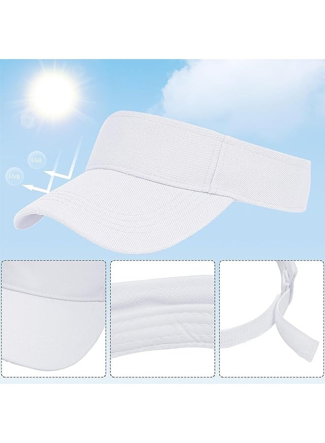 YJ Sun Visors Cap Adjustable Empty Top Baseball Cap Cotton Ball Caps Lightweight Sports Outdoor Sun Protection Cap Hats for Women Men - Image 2