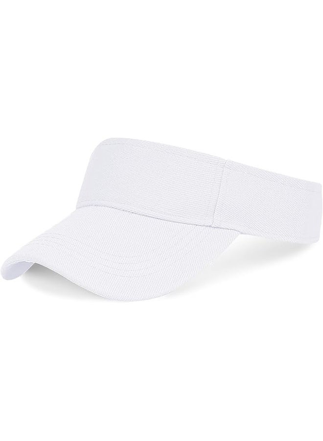 YJ Sun Visors Cap Adjustable Empty Top Baseball Cap Cotton Ball Caps Lightweight Sports Outdoor Sun Protection Cap Hats for Women Men - Image 1