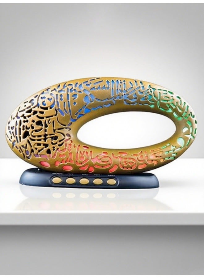 أريفا سماعة قرآن جديدة نموذج جديد لتصميم متحف المستقبل بلوتوث وأضواء ملونة مختلفة لتزيين رمضان - أفضل هدية (ضوء متعدد الألوان - لون بني) - Image 2