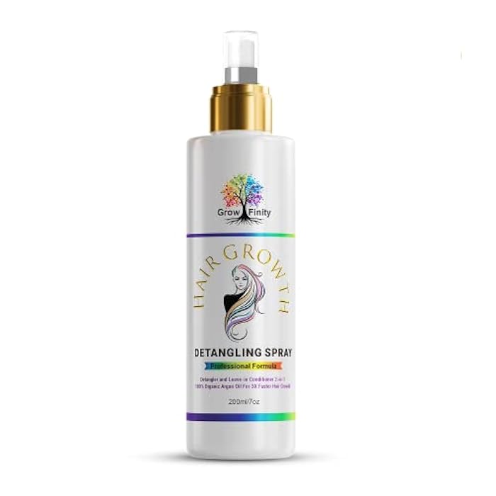 Biotin and Argan Oil Hair Spray | Detangling Leave-in Conditioner for Faster Growth and Regrowth | Hair Loss Treatment - Image 1