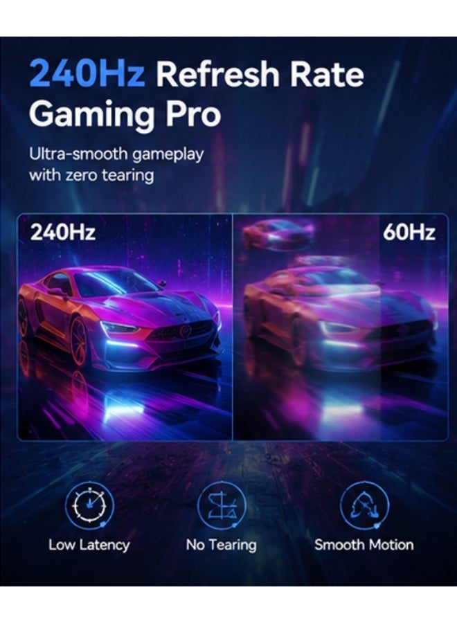 DP 2.1 DisplayPort Cable 16K@60Hz, 8K@120Hz, 4K@144Hz – 77.4Gbps Ultra Fast, HDR, 240Hz Gaming, 2M Braided - Image 5