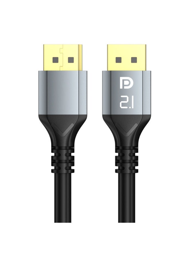 كابل DP 2.1 DisplayPort 16K@60Hz ,  8K@120Hz ,  4K@144Hz  – 77.4Gbps فائقة السرعة، HDR، 240Hz الألعاب، 2M متفرج - Image 1
