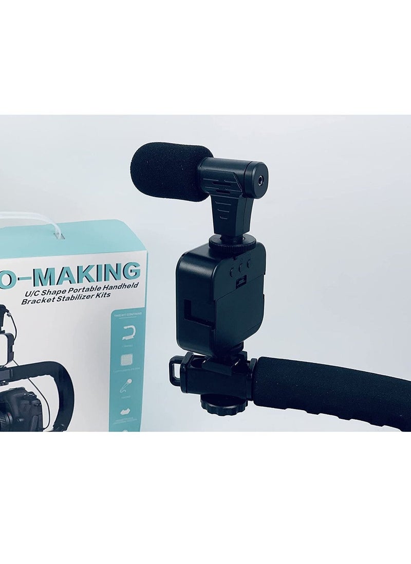 Generic Vlogging Kit for Starter Photography Video  Recording Smartphone Live Black  - Image 3
