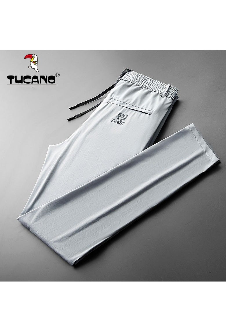 Tucano - Men's Casual Pants Ice Silk Elastic Pants - Image 1