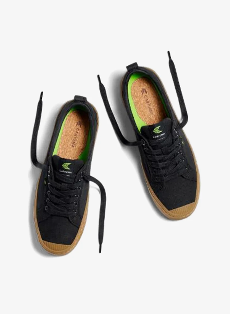 Cariuma  OCA Low Gum Black Canvas Sneaker  | Best Price UAE