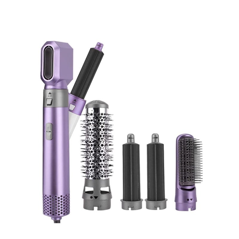 SOLARAE مجموعة فرشاة مجفف الشعر 1-في-1 عصا تجعيد الشعر مكواة فرد الشعر الأيونات السلبية عصا تجعيد الشعر الاحترافية مجموعة فرشاة قابلة للفصل مناسبة لمجموعة متنوعة من أنواع الشعر والأساليب - Image 2