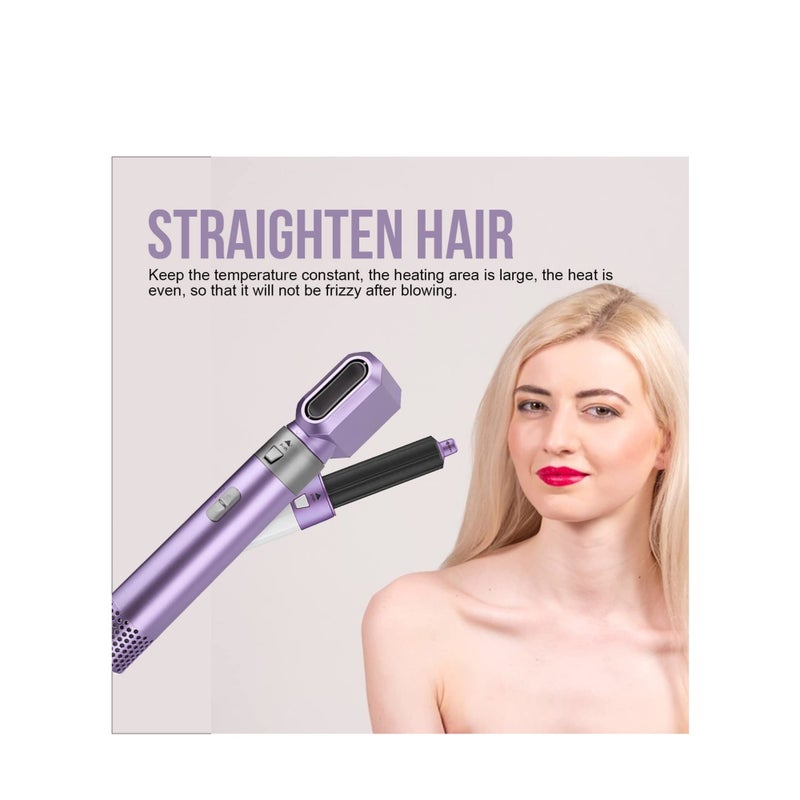 SOLARAE مجموعة فرشاة مجفف الشعر 1-في-1 عصا تجعيد الشعر مكواة فرد الشعر الأيونات السلبية عصا تجعيد الشعر الاحترافية مجموعة فرشاة قابلة للفصل مناسبة لمجموعة متنوعة من أنواع الشعر والأساليب - Image 4