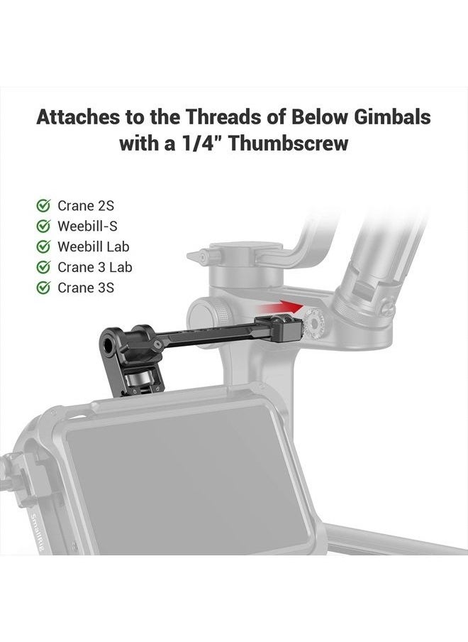 SMALLRIG - Adjustable Camera Monitor Mount for DJI Ronin-S/Ronin-SC & ZHIYUN Crane 2S/Crane 3/3S/WEEBILL-S & MOZA AirCross 2 Gimbals - 2889 - Image 1