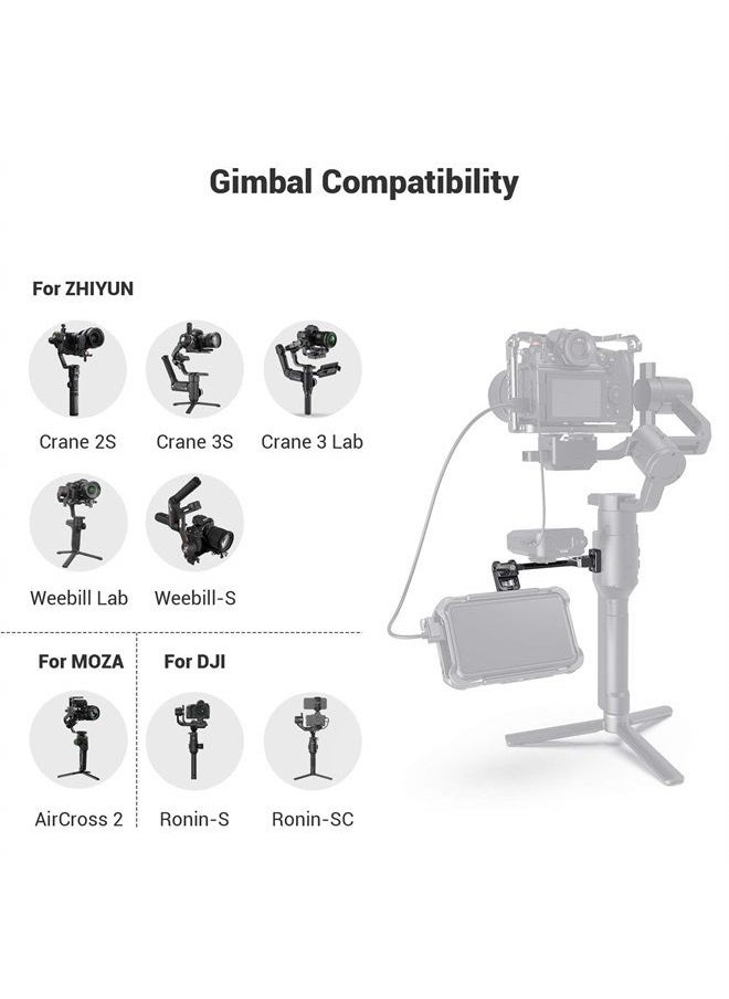 SMALLRIG - Adjustable Camera Monitor Mount for DJI Ronin-S/Ronin-SC & ZHIYUN Crane 2S/Crane 3/3S/WEEBILL-S & MOZA AirCross 2 Gimbals - 2889 - Image 1