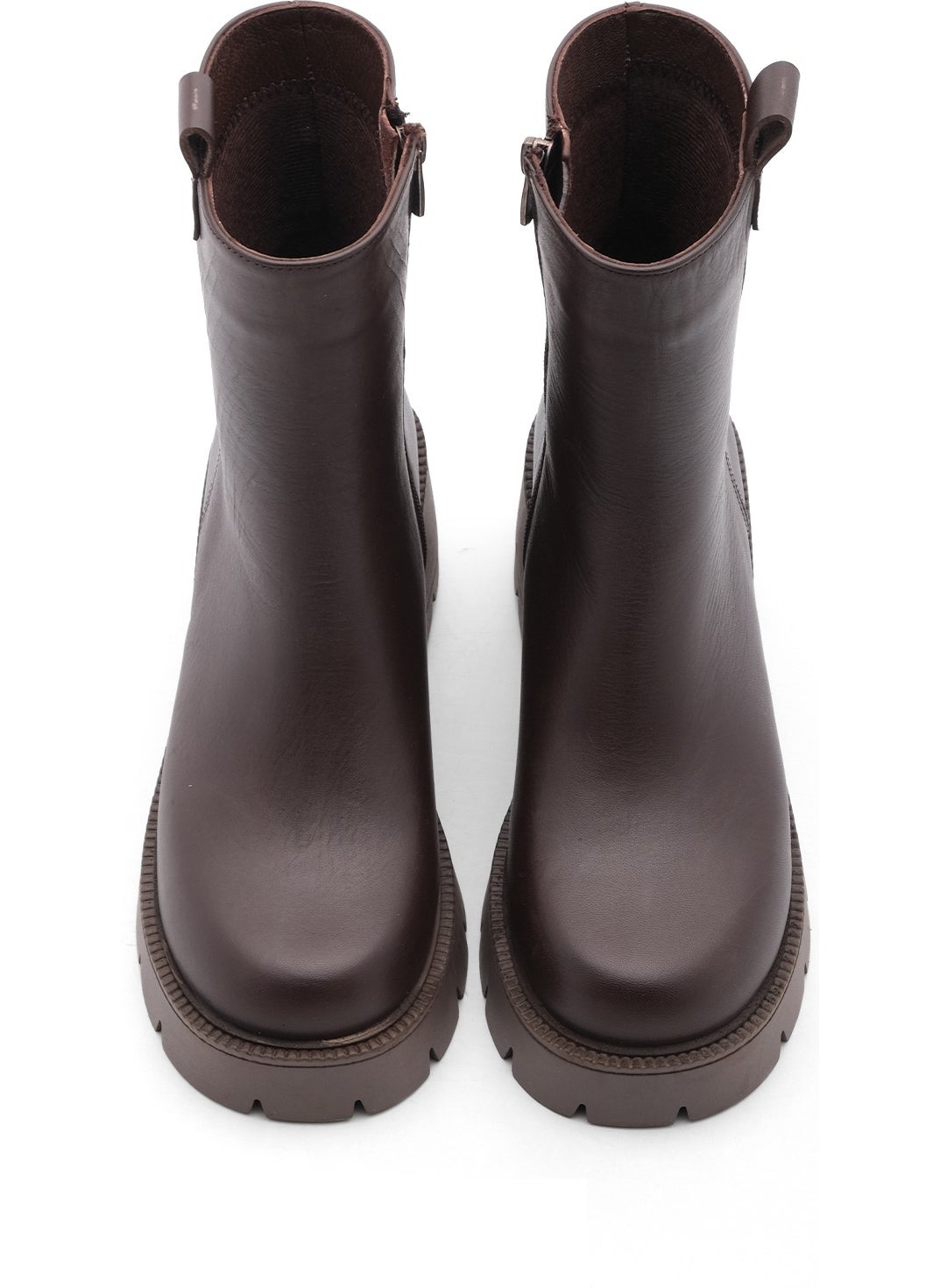 MARJIN - Women Genuine Leather Casual Boots Thick Skid Sole Fesko - Image 1