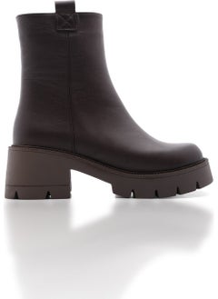 Women Genuine Leather Casual Boots Thick Skid Sole Fesko