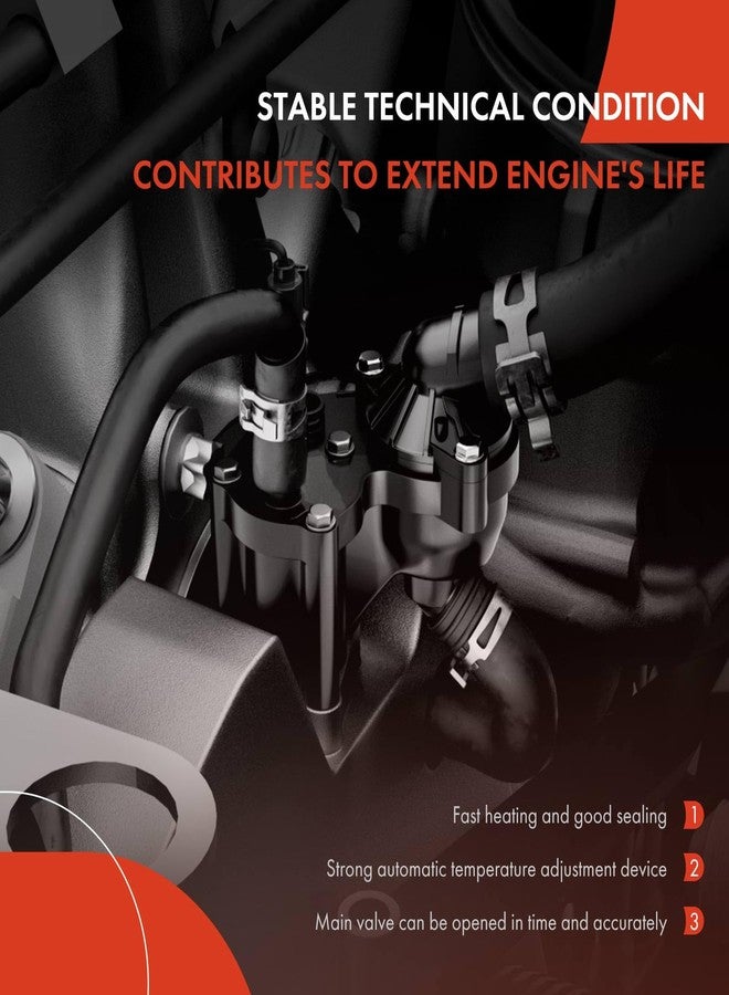 A-Premium Engine Coolant Thermostat Housing Assembly with Gasket Compatible with BMW X5 545i 550i 650i 745i 750i 760i GT xDrive M2 M3 M4 M5 M6 M8 X3 X4 X6 - Image 4