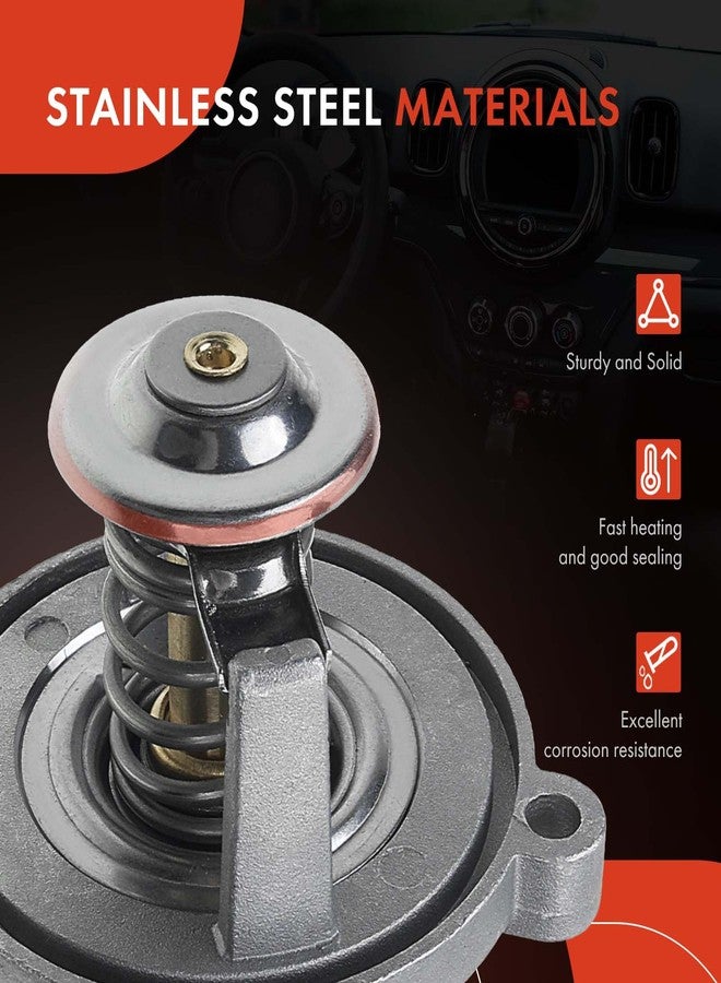 A-Premium Engine Coolant Thermostat Housing Assembly with Gasket Compatible with BMW X5 545i 550i 650i 745i 750i 760i GT xDrive M2 M3 M4 M5 M6 M8 X3 X4 X6 - Image 5