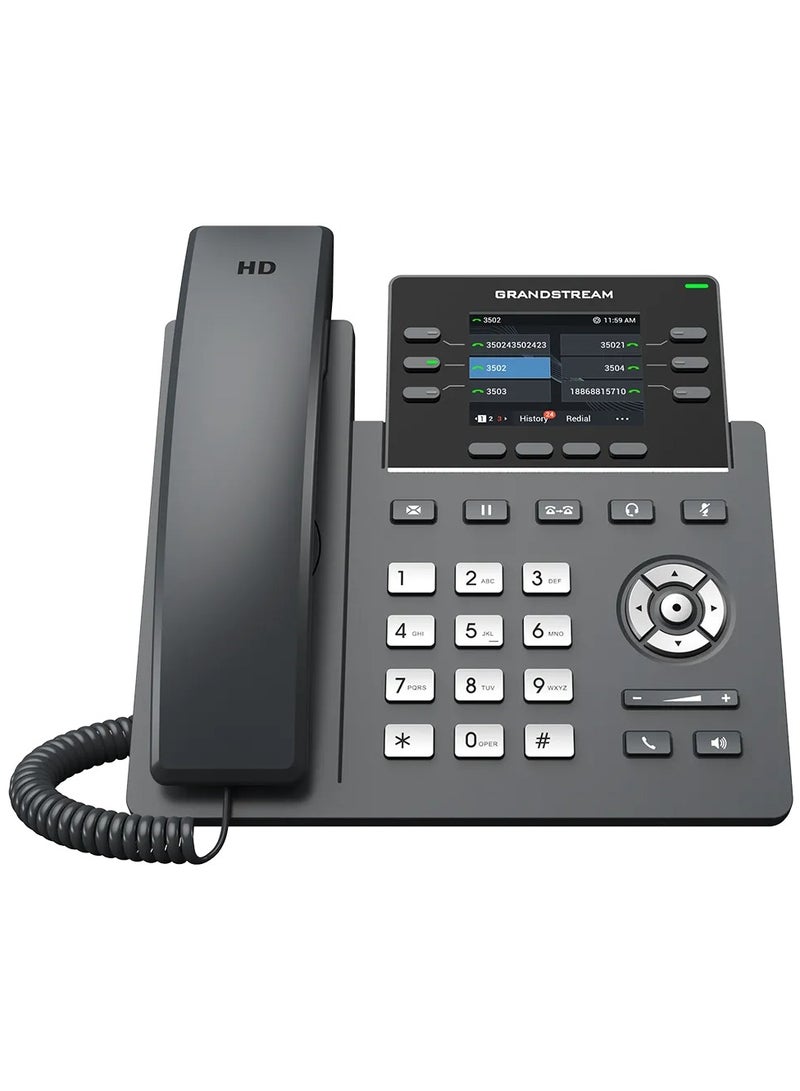 جراند ستريم Grandstream GRP2613W 6-Line Gigabit IP Phone with Wi-Fi 6, Bluetooth®, HD Audio & 24 VPKs - Image 1