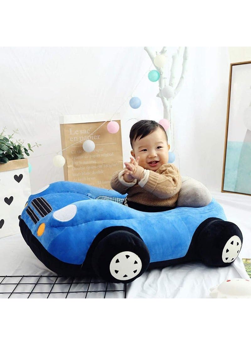 THE MODERN TREND THE MODERN TREND Stupendous Blue Car Sofa for boy Birthday Gift Sofa Cushion Big car Shape Chair Siting Stool for Kids Minicooper Car Soft Toys Gadi 25Feet  - Image 1