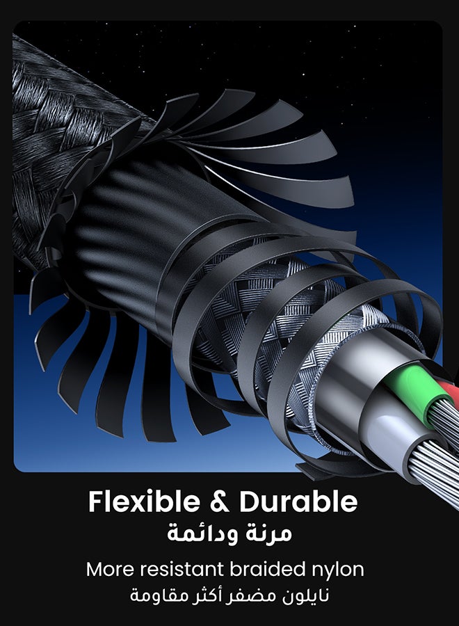 Ugreen 60W USB Type C Cable Nylon Braided USB C to USB C 2.0 Cable (C to C) Compatible For iPhone 16 15 Pro Max iPad Pro Air mini 6 MacBook Pro Air Galaxy S24 S23 Ultra Z Fold Xiaomi Honor OPPO OnePlus 2M - Image 5