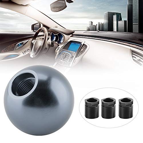 Akozon Gear Shift Knob, Car Universal Manual Knob Gear Shift Head Round Ball Shape Gear Shift Lever (Titanium) - Image 4