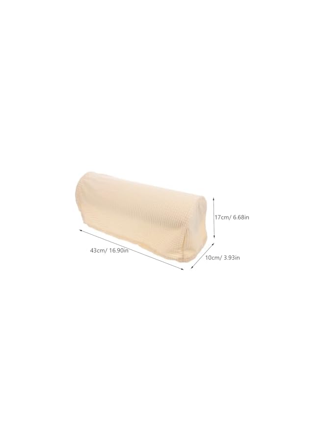 The Bros 2 PCS Sofa Arm Protector Set Universal Elastic Sofa Arm Cover Armchair Cover Protector Elastic Home Office Recliner Sofa Loveseat Protective Fabric (Beige) - Image 4