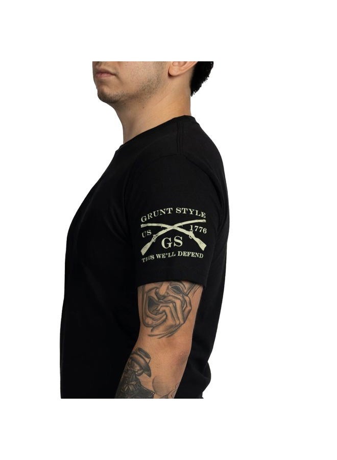 Grunt Style True Colors Men's T-Shirt (Black, X-Large) - Image 5