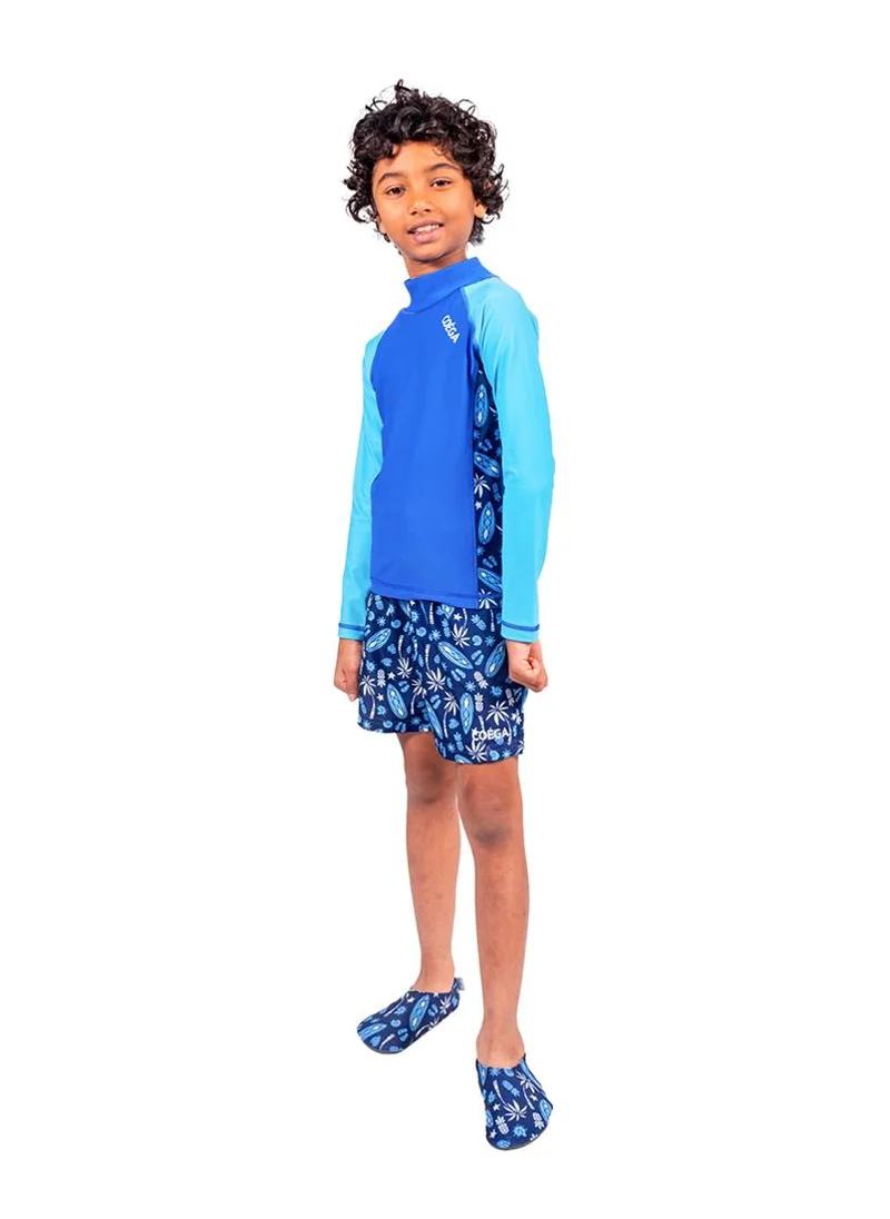 COEGA SUNWEAR  COEGA Kids Boys Rashguard Long Sleeve - Navy Blue Surf for Men | Best Price UAE