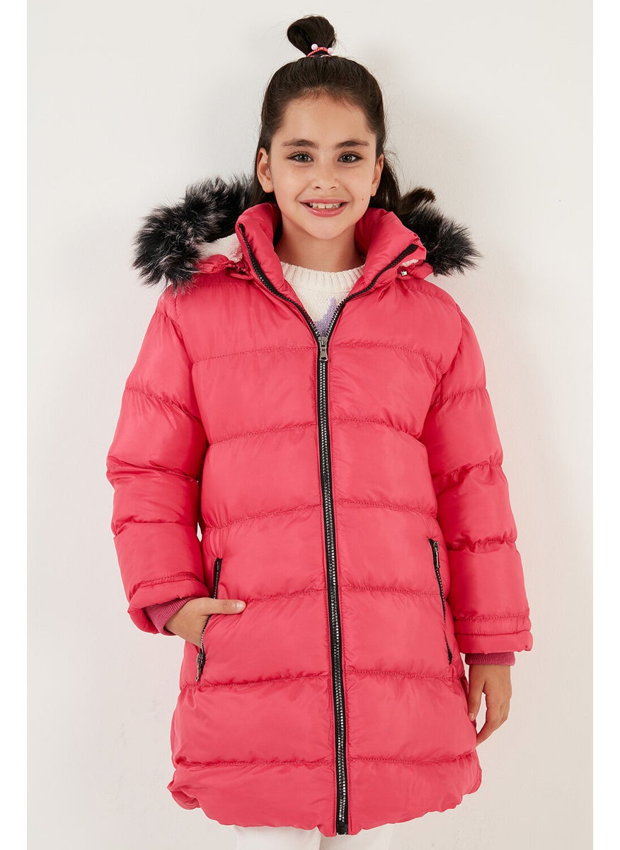 Plush Lined Removable Hooded Water Resistant Coat Girls' Coat 5761910 - pzsku/ZF0558747032780662C69Z/45/_/1725793048/96d518e1-302f-4443-a0a1-6e48c8791c3e