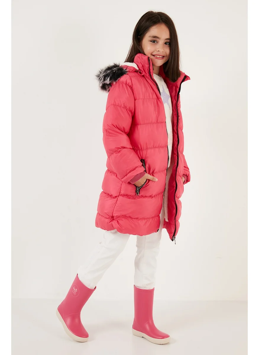 Lela Plush Lined Removable Hooded Water Resistant Coat Girls' Coat 5761910