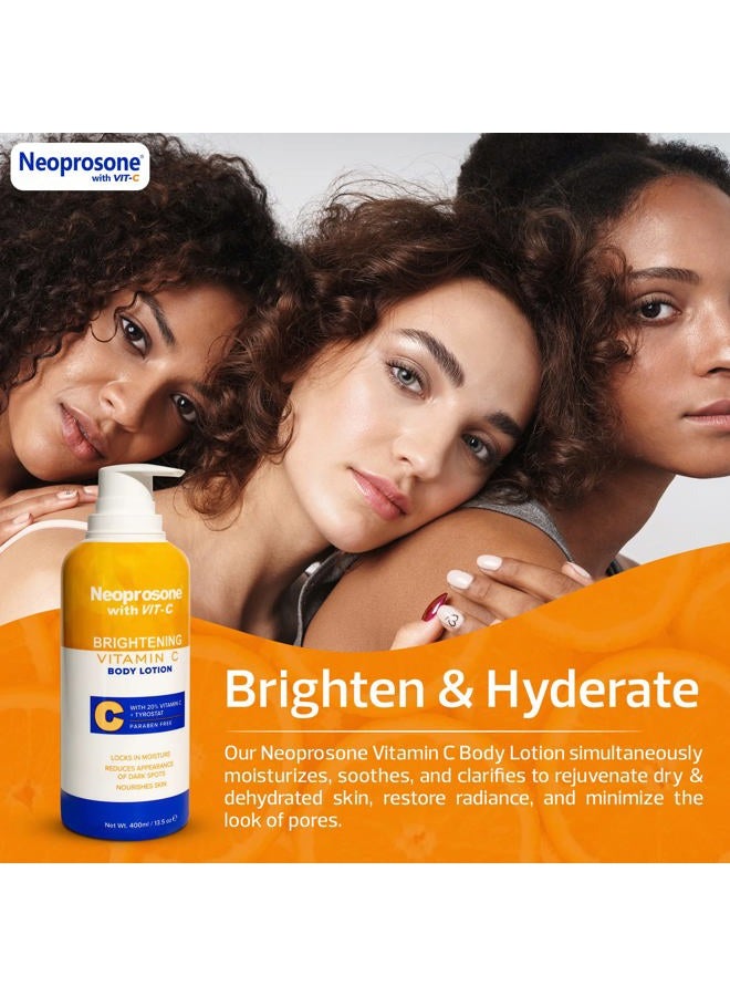 Neoprosone Brightening Body Lotion - 13.5 Fl Oz / 400ml - Formulated to Fade Dark Spots on Elbows, Knees, Neck, Body, and Intimate Parts, with Lactic Acid, Alpha Arbutin Complex, and Vitamin C - Image 5