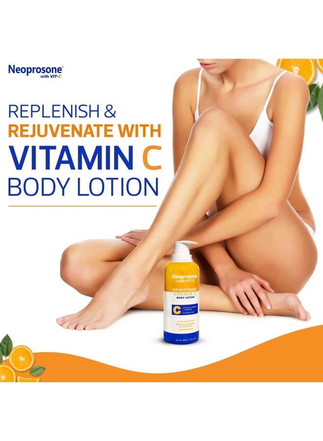 Neoprosone Brightening Body Lotion - 13.5 Fl Oz / 400ml - Formulated to Fade Dark Spots on Elbows, Knees, Neck, Body, and Intimate Parts, with Lactic Acid, Alpha Arbutin Complex, and Vitamin C - Image 4