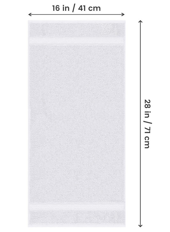 Utopia Towels Utopia Towels [6 Pack Premium Hand Towels Set, (16 x 28 inches) 100% Ring Spun Cotton, Ultra Soft and Highly Absorbent 600GSM Towels for Bathroom, Gym, Shower, Hotel, and Spa (White)  - Image 2