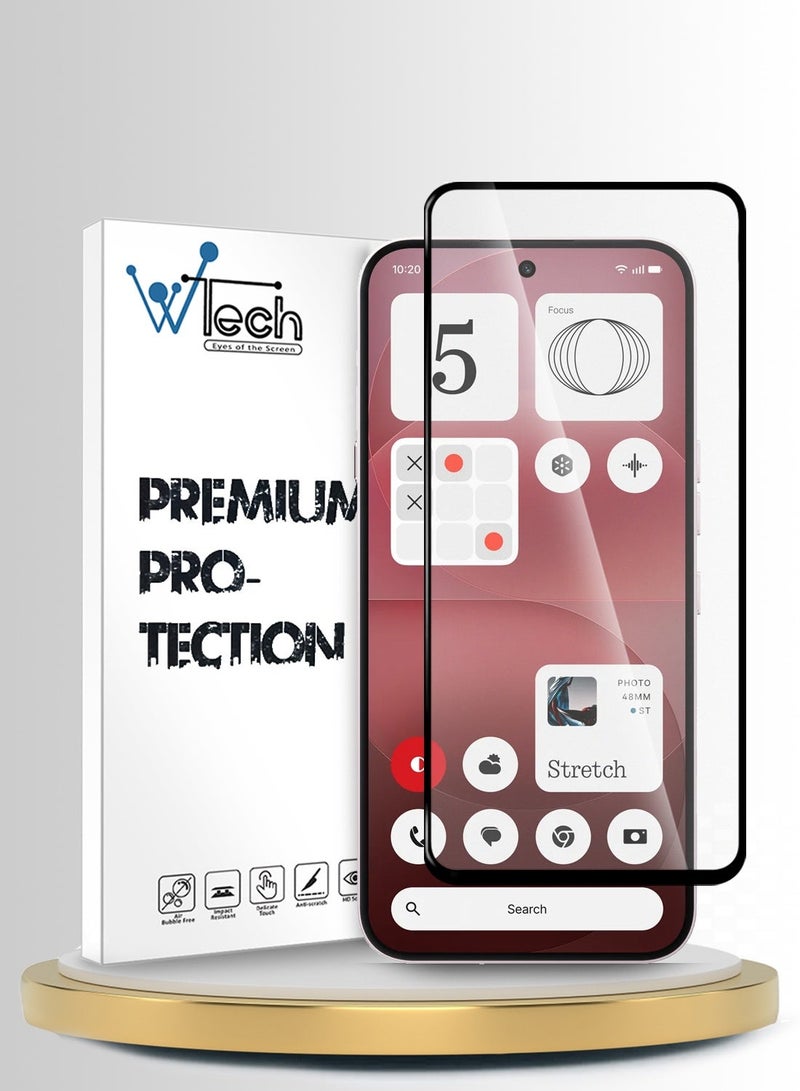 Wtech Nothing Phone (4a) Pro 5G 2026 Hybrid Translucent Magsafe with Magnetic Charging Raised Camera Lips Elegant Look Case Cover (MCMPMN) - Grey & Nothing Phone (4a) Pro 5G 2026 Premium E2E Series Full Glue Full Cover Tempered Glass Screen Protector (MSGECN) - Clear/Black Bundle - Image 3
