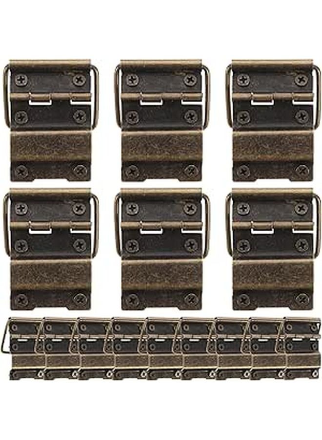 Antique Green Mini Iron Hinges With Screws For Jewelry Box Cabinet Hardware - Image 1