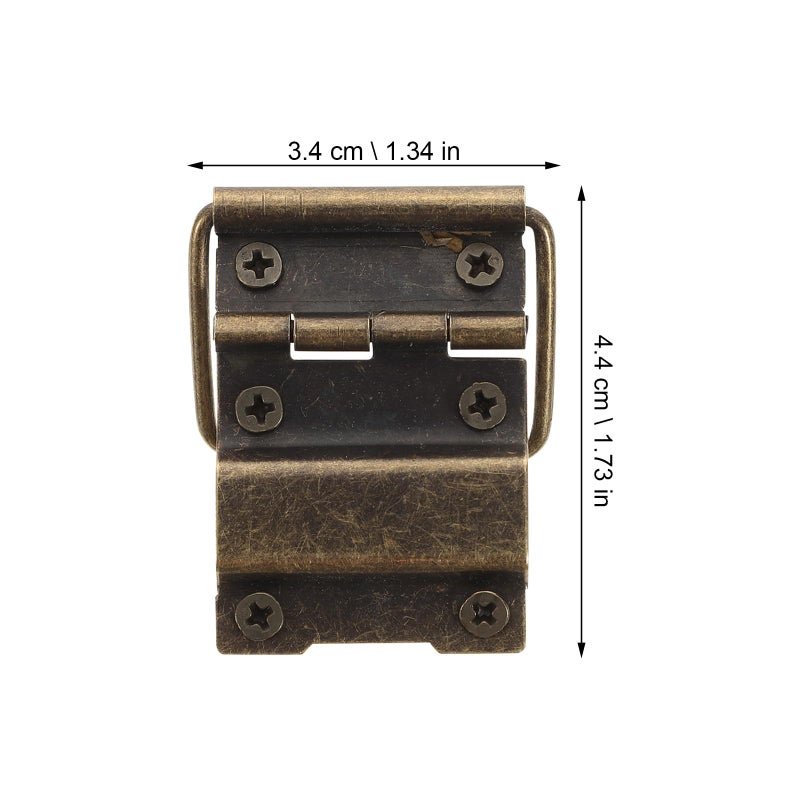 Antique Green Mini Iron Hinges With Screws For Jewelry Box Cabinet Hardware - Image 3