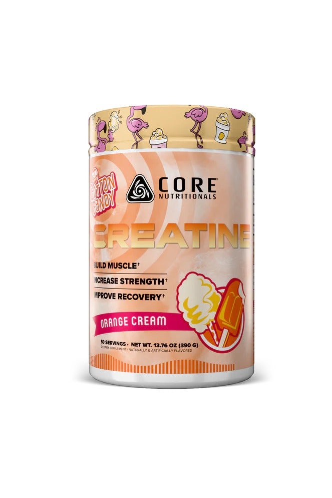 كور نيوتريشنالز Core nutrition creatine powder Orange Cream 385g - Image 2
