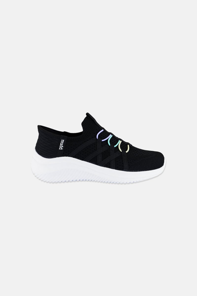 Mudd Kids Girl Brand Logo Slip On Shoes, Black - Image 4