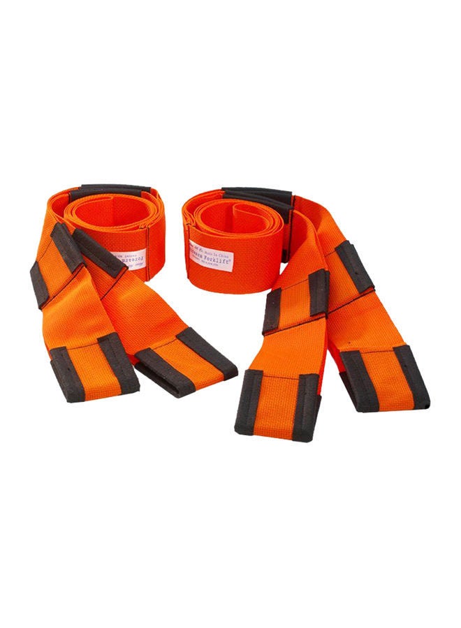 NIBEMINENT 2-Piece Furniture Lifting Strap Set Orange/Black 9.54x3inch - Image 1