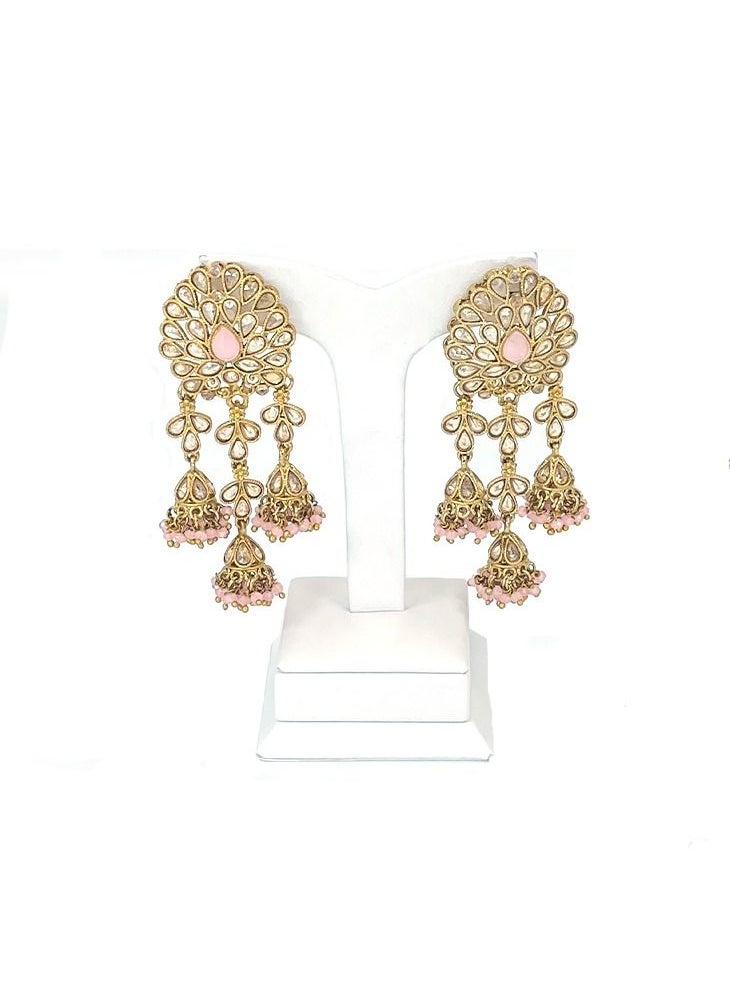 GOHONA - GOHONA Bollywood Style Indian Traditional Jhumka Earring for Women - Image 1