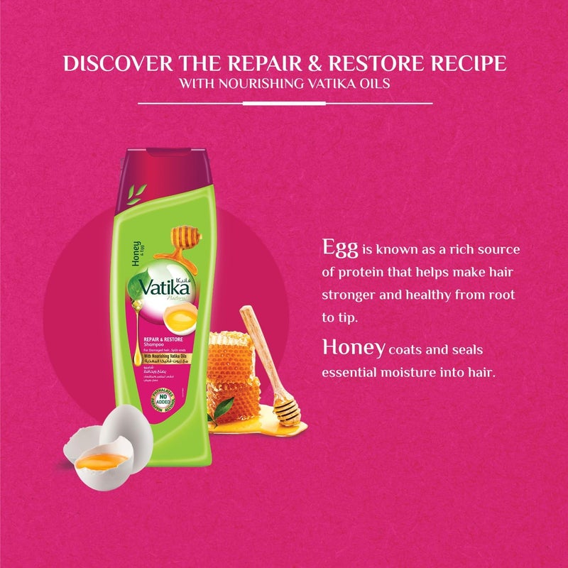 Vatika Naturals Repair & Restore Shampoo 360ml - Image 4
