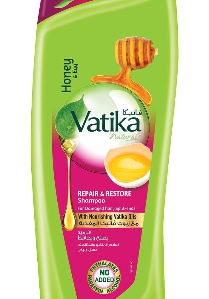 Vatika Naturals Repair & Restore Shampoo 360ml - Image 1