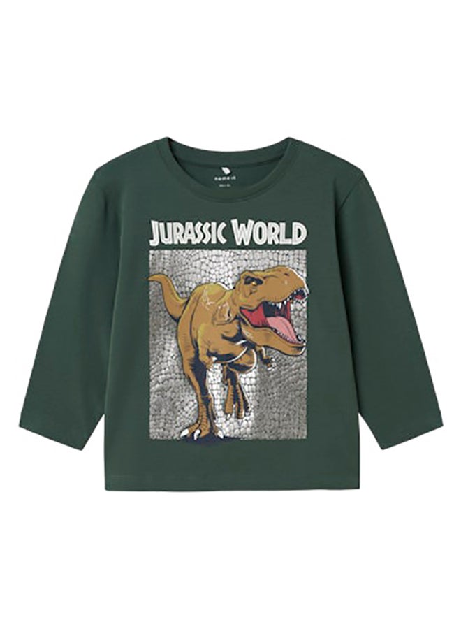 NAME IT Nmmjewel Jurassic Nreg Ls Top Noos Sky - Image 1