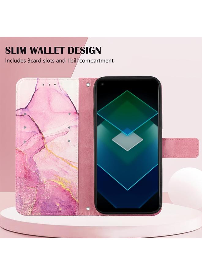 اس-توب جراب لهاتف OPPO K10 Pro 5G PT003 جراب هاتف جلدي قابل للطي بنمط رخامي - Image 4